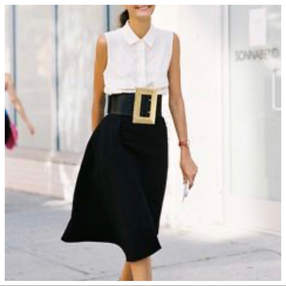 #20 Fashion Glitter Big Buckle Elastic Belt